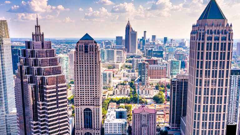 Panoramic view of the city of Atlanta, Georgia